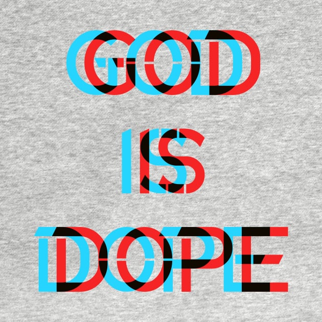 GOD IS DOP , Christian Jesus Faith Believer , optical illusion by shirts.for.passions